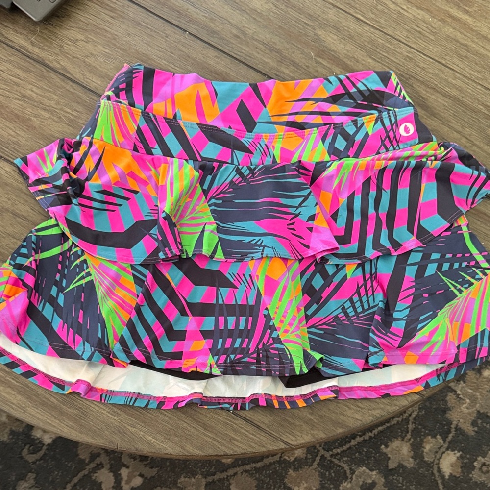 Colorful Geometric Dona Jo tennis skirt